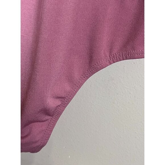 Floral Mesh Bodysuit Pink L Feminine Coquette Chic Glam Boho Western Preppy 80s - Picture 10 of 13